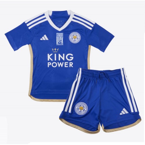 Fotbalové Dres Leicester City Dětské Domácí 2023-24 Krátký Rukáv (+ trenýrky)